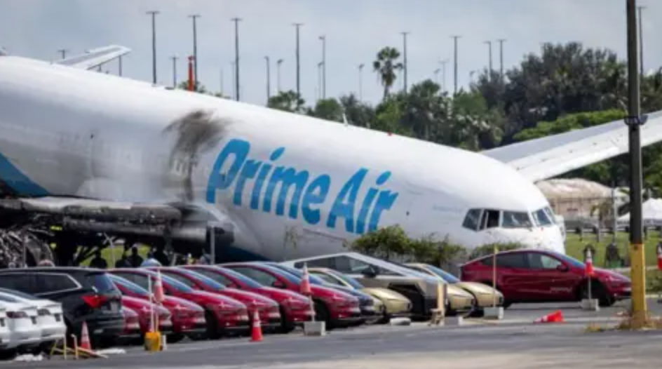 Amazon Jet Crash: Firefighters Brave Flames After ‘Plane Is On Fire’ Shout